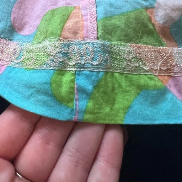 Lilly Pulitzer Rachelle Floral Strapless A-Line Mini Dress Pink Blue Size 2 - Picture 4 of 7